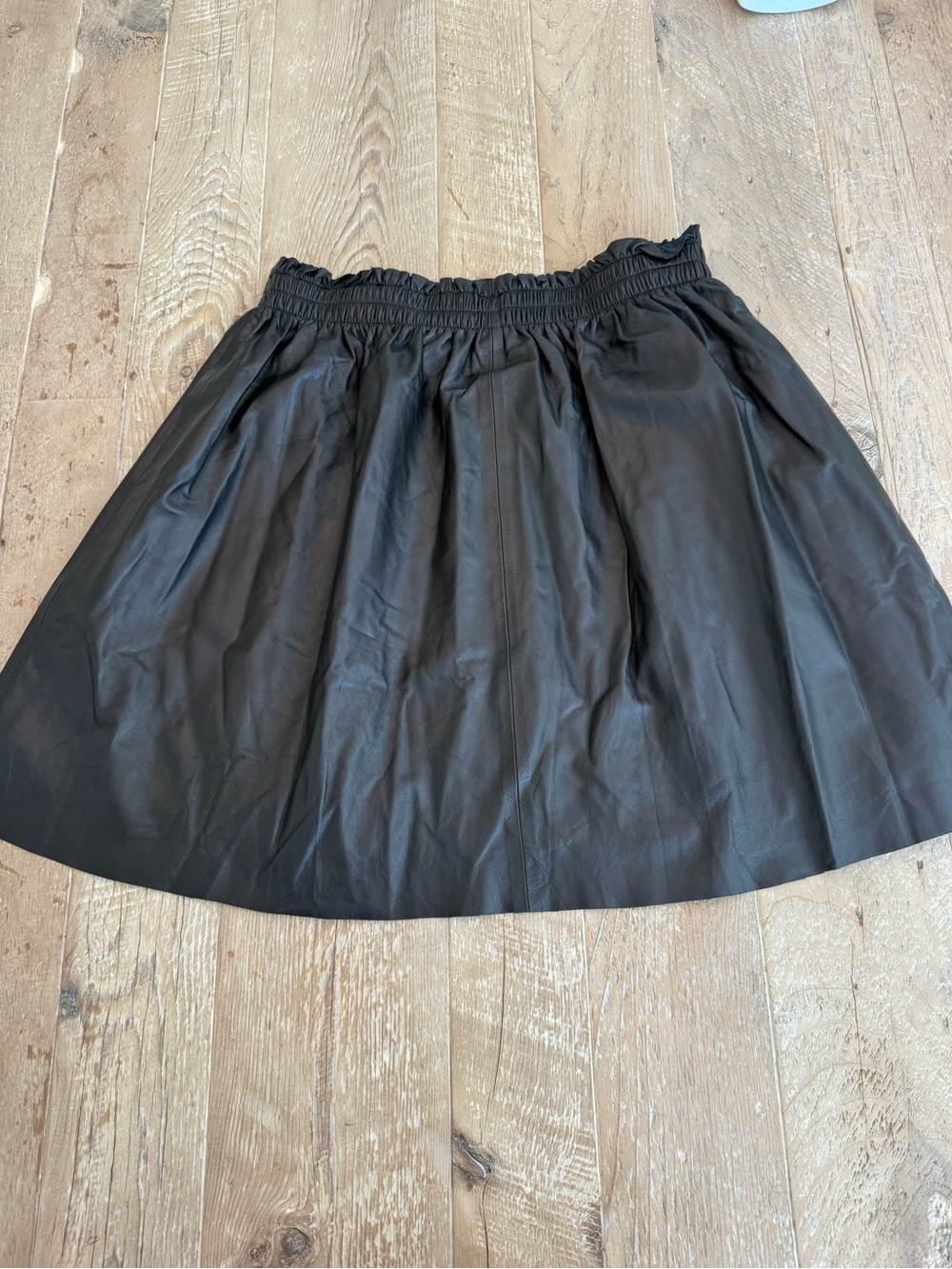 By Malene Birger Black Faux-Leather Circle Skirt euro 40
